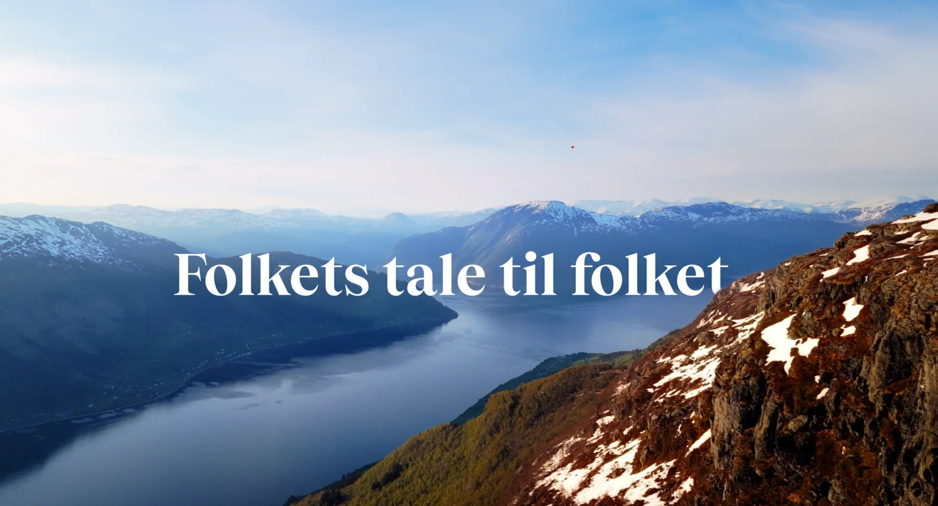 Folkets tale til folket